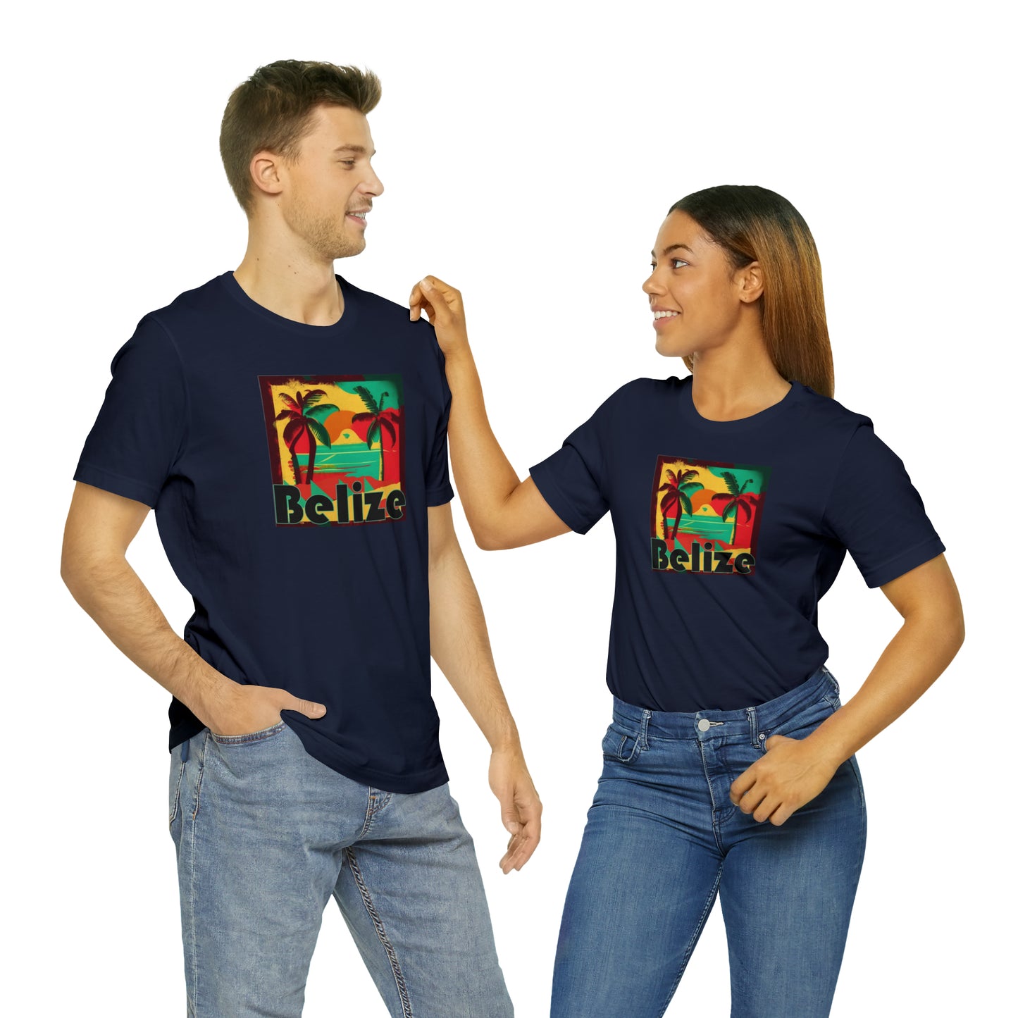 Retro Belize Unisex Jersey Short Sleeve Tee