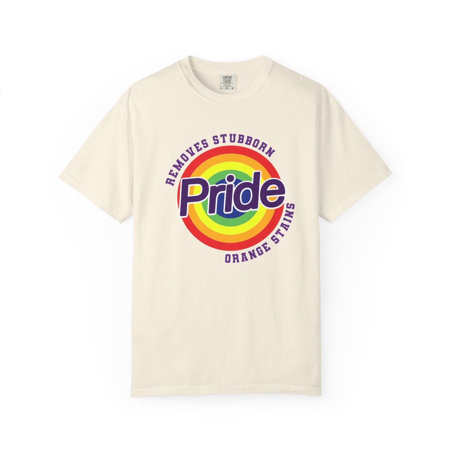 Pride Themed Unisex Garment-Dyed T-Shirt - Removes Stubborn Orange Stains