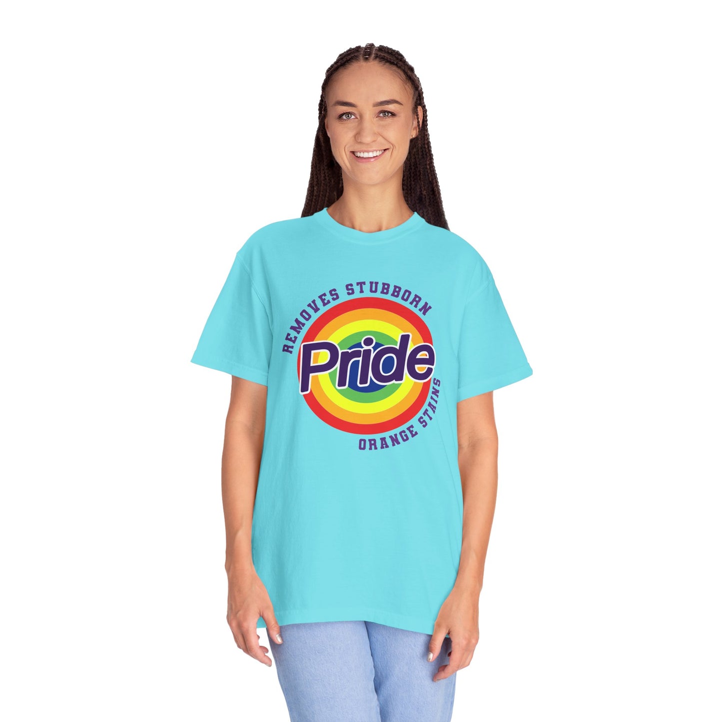 Pride Themed Unisex Garment-Dyed T-Shirt - Removes Stubborn Orange Stains