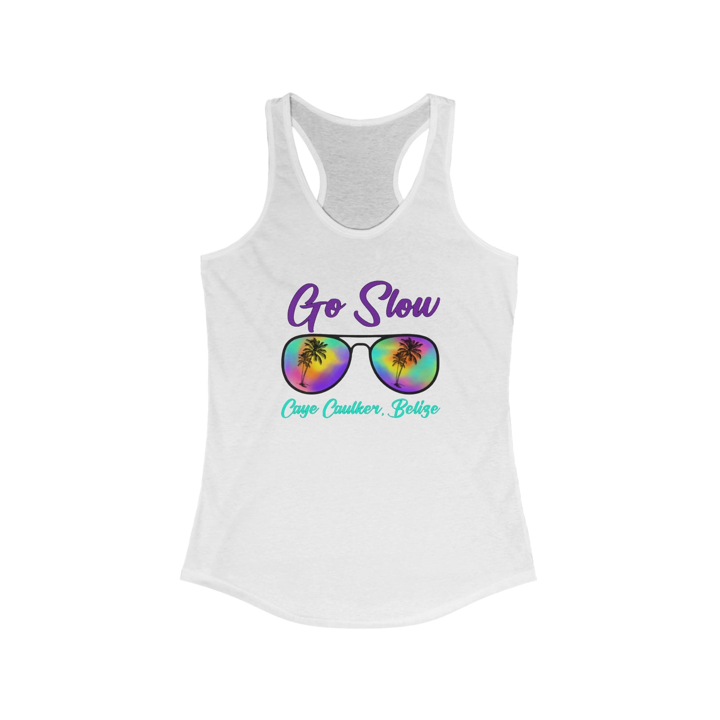 Go Slow Glasses Racerback Tank