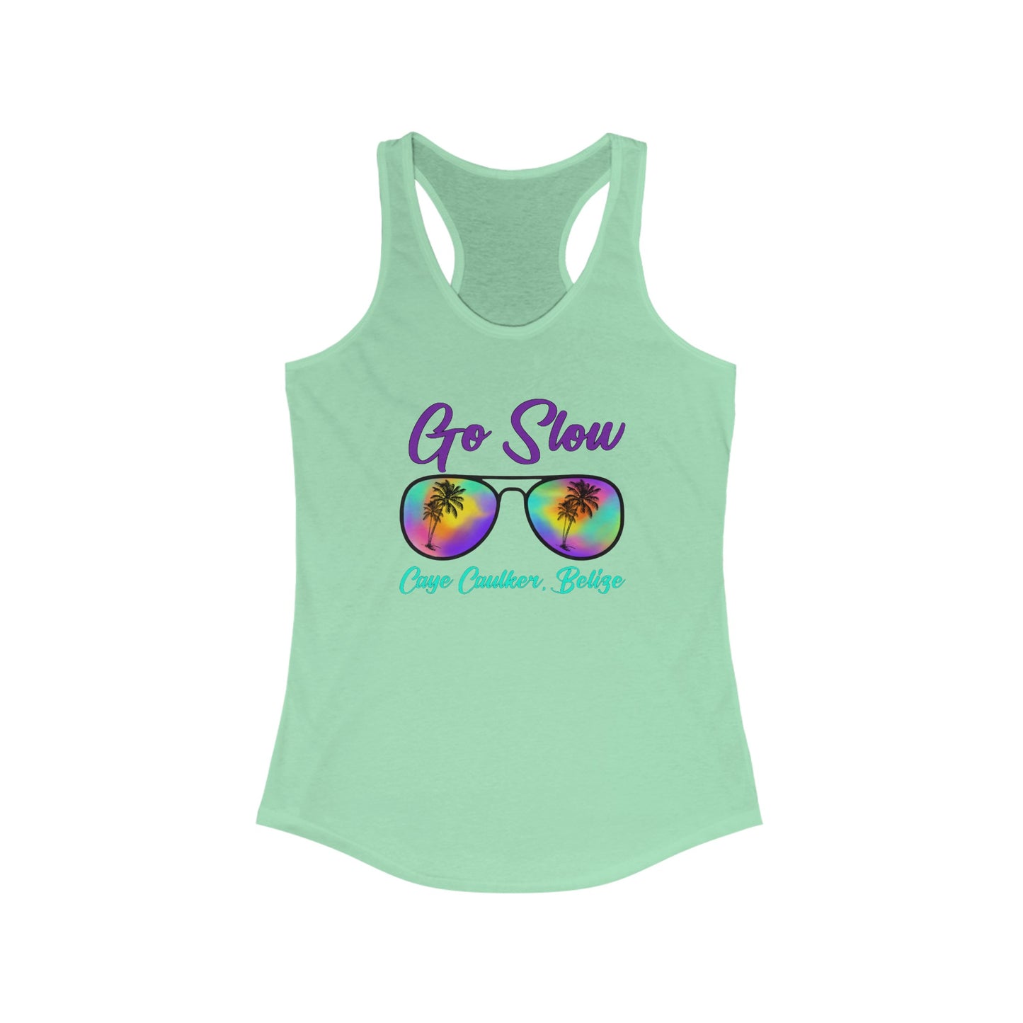 Go Slow Glasses Racerback Tank