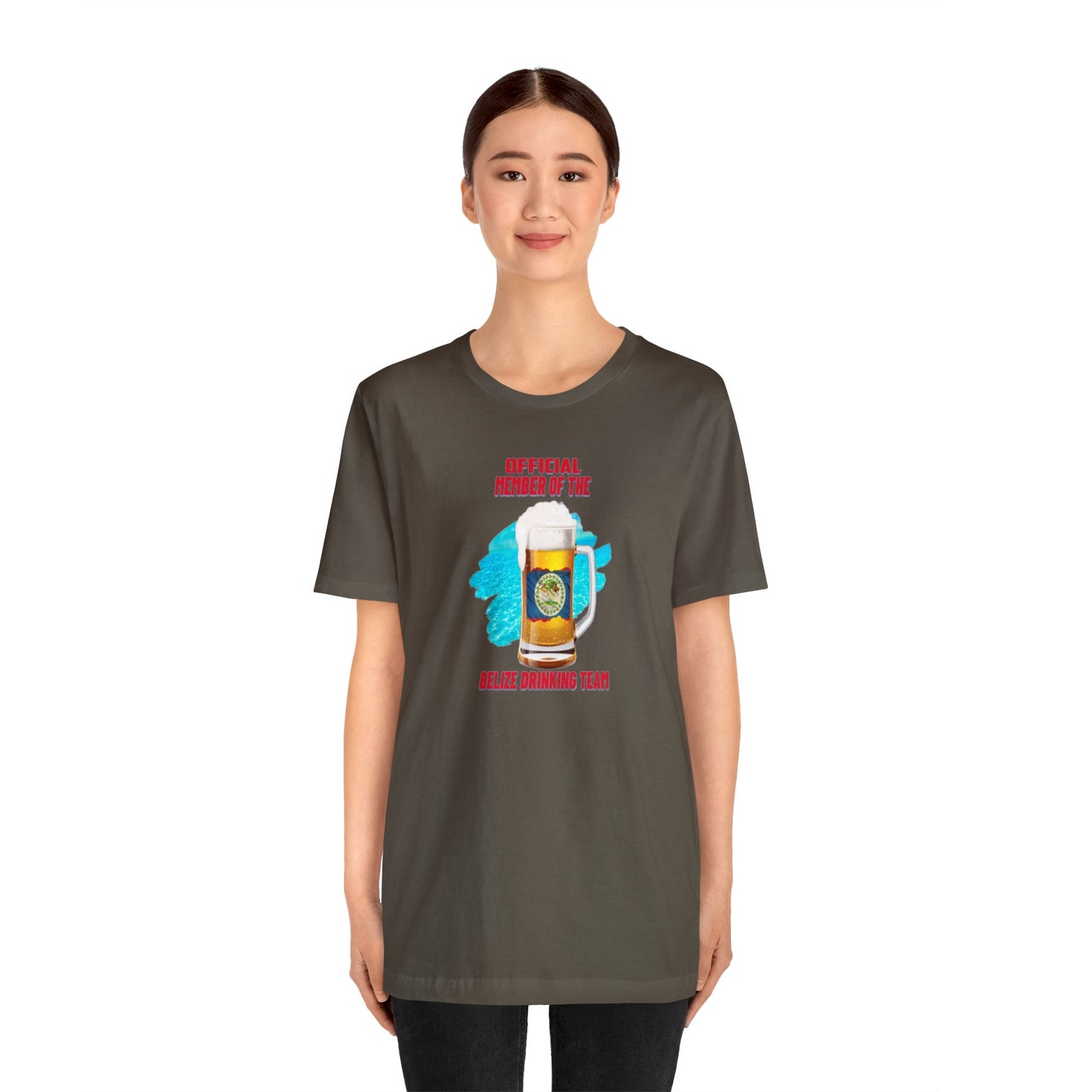 Belize Drinking Team Unisex Jersey Short Sleeve Tee