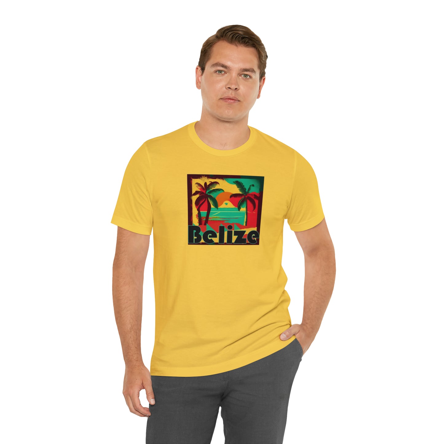 Retro Belize Unisex Jersey Short Sleeve Tee