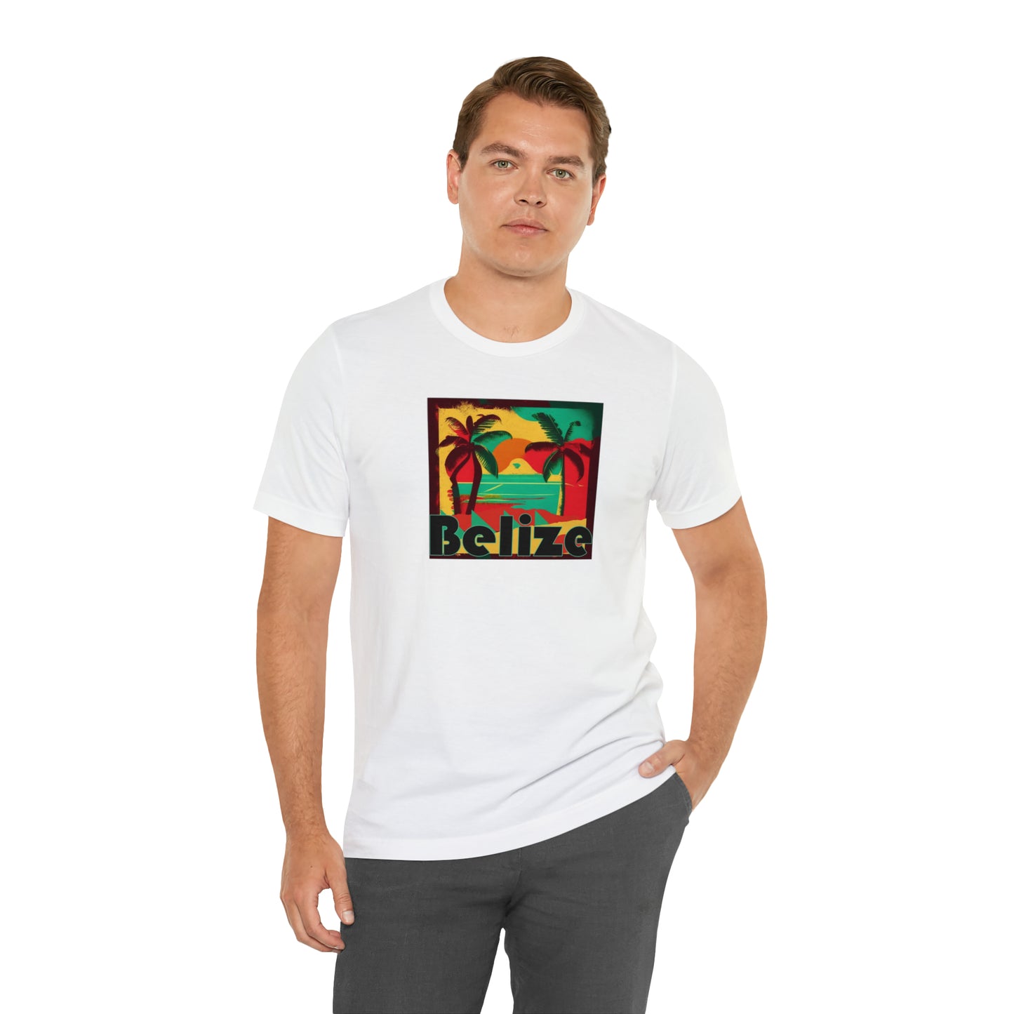 Retro Belize Unisex Jersey Short Sleeve Tee