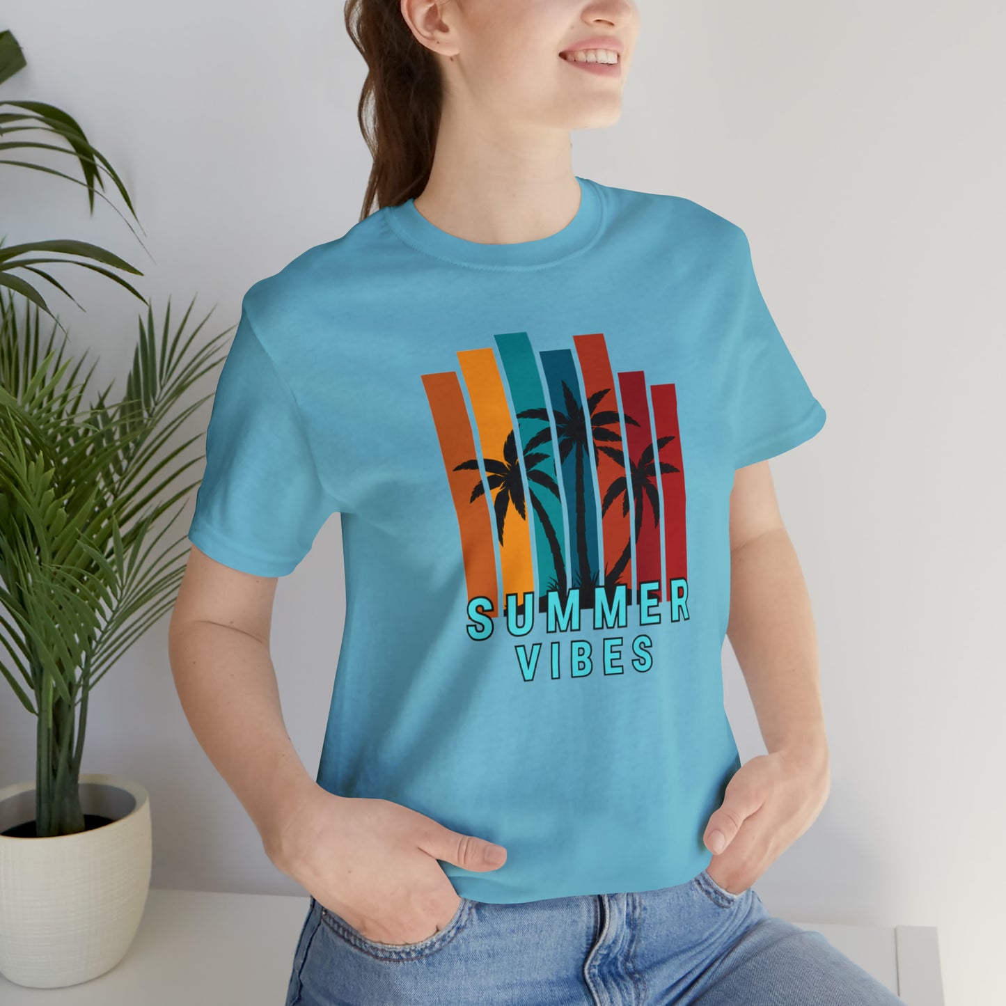 Summer time Jersey Short Sleeve Tee