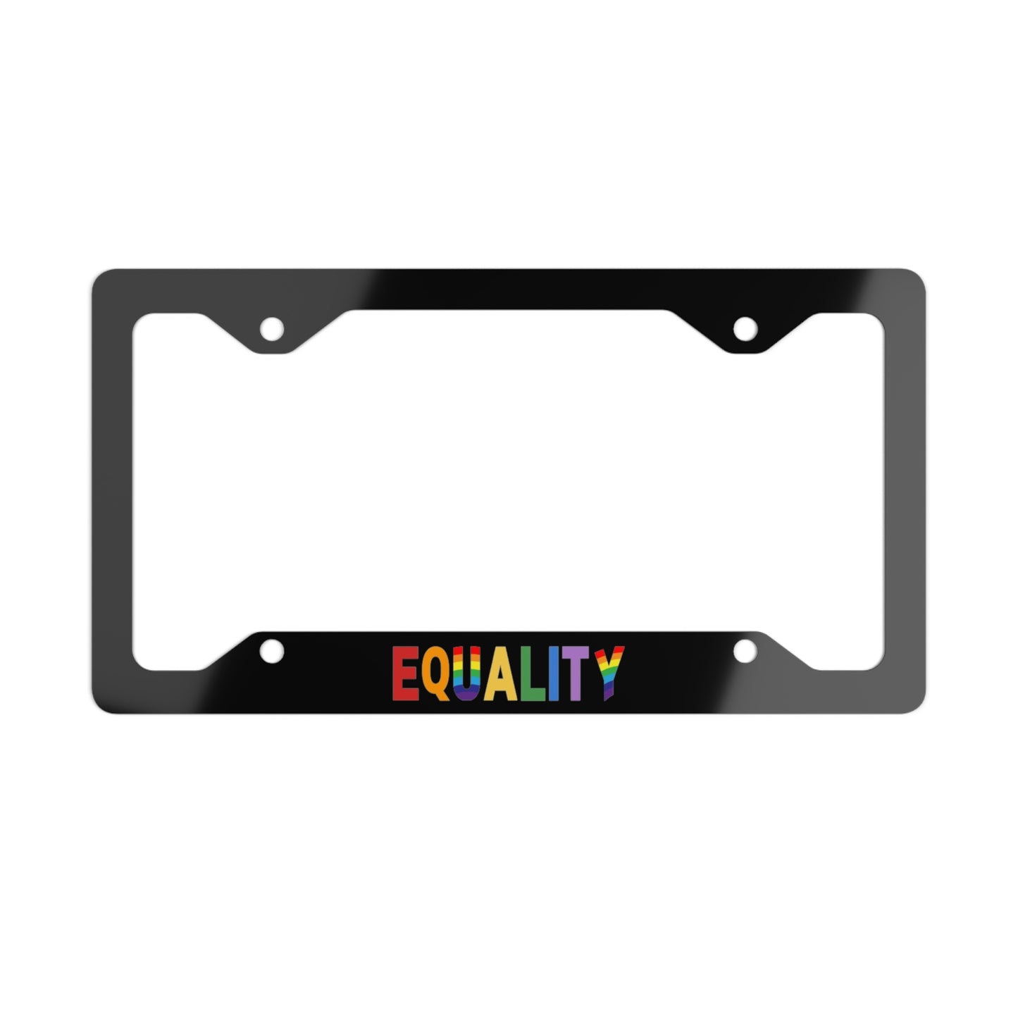 Equality Metal License Plate Frame