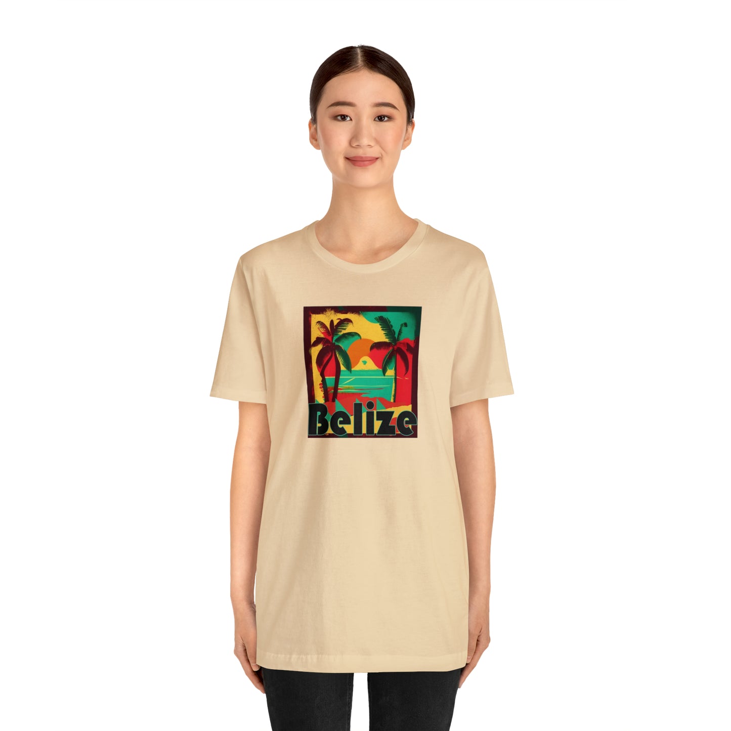 Retro Belize Unisex Jersey Short Sleeve Tee
