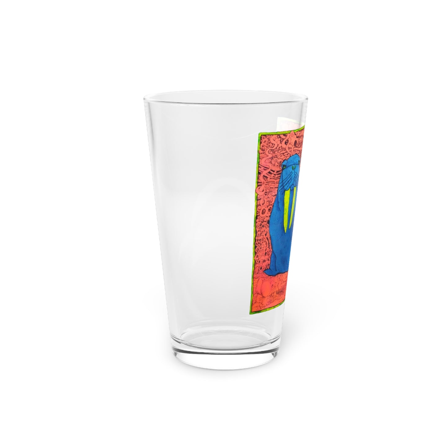 Greg Walrus Pint Glass, 16oz