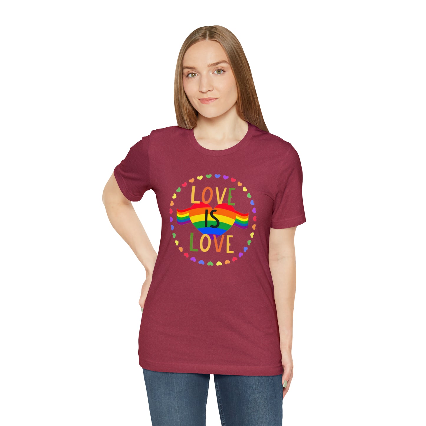 Love is love Jersey Short Sleeve Tee
