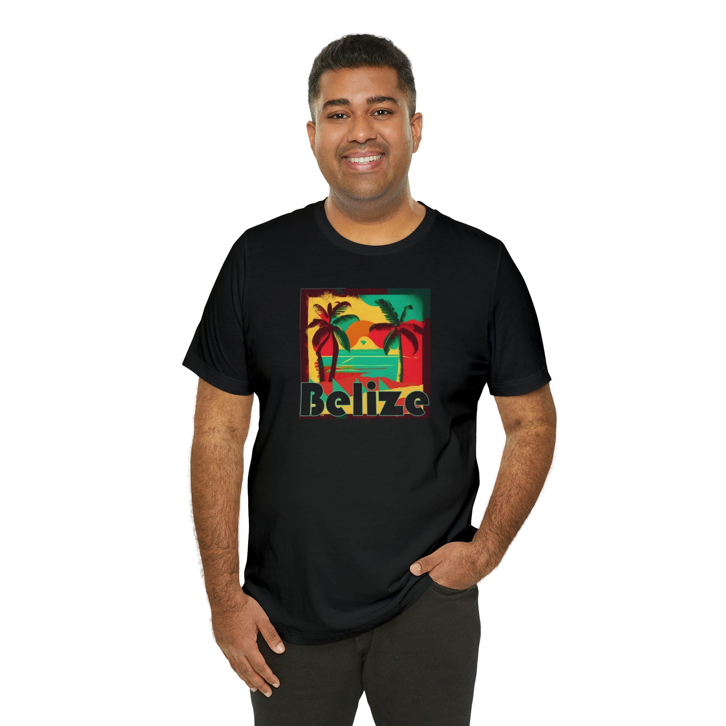 Retro Belize Unisex Jersey Short Sleeve Tee