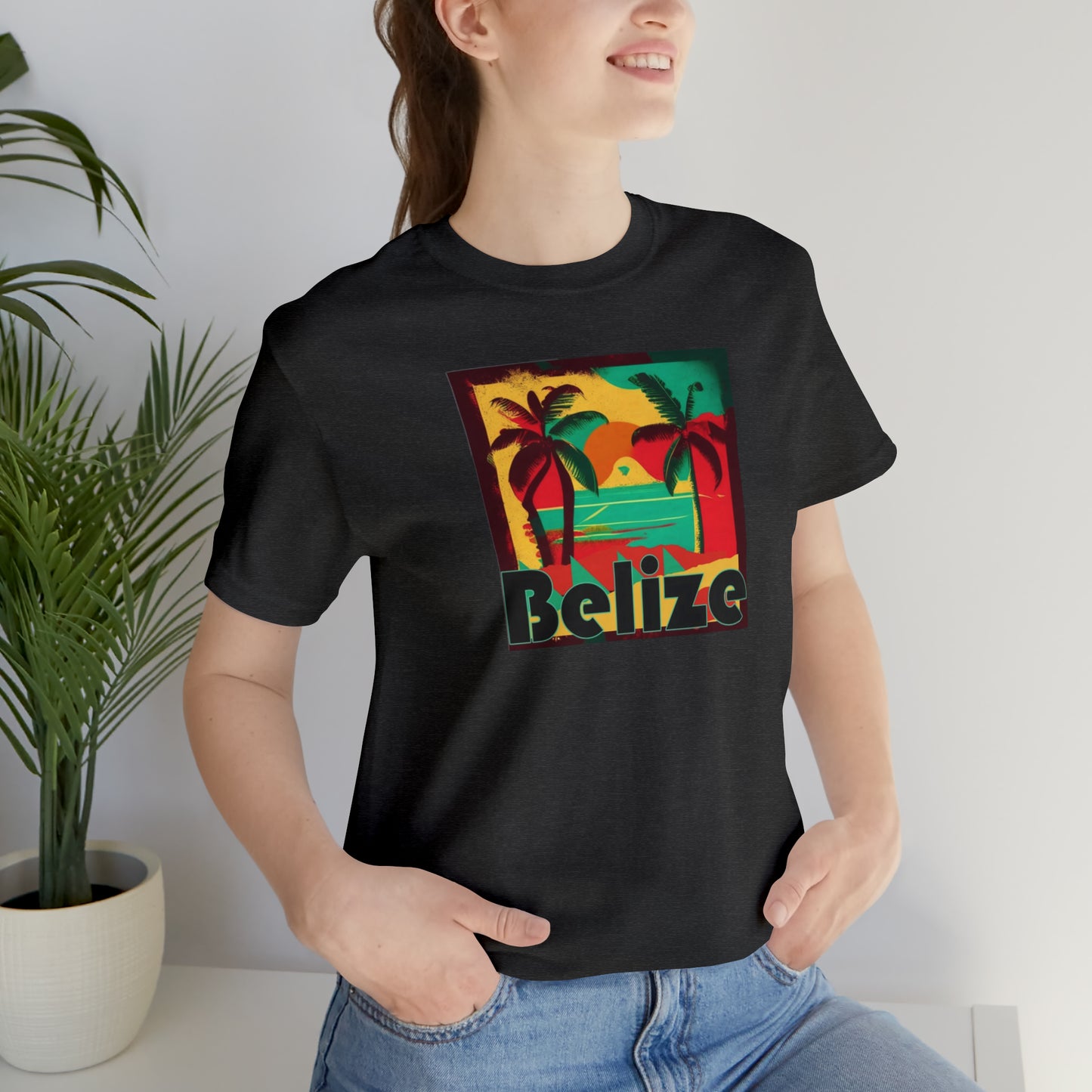 Retro Belize Unisex Jersey Short Sleeve Tee