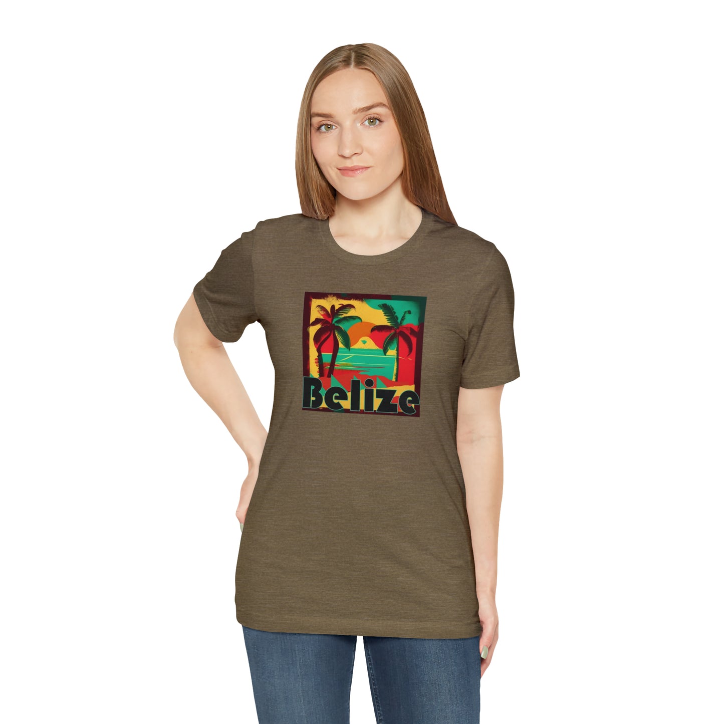 Retro Belize Unisex Jersey Short Sleeve Tee
