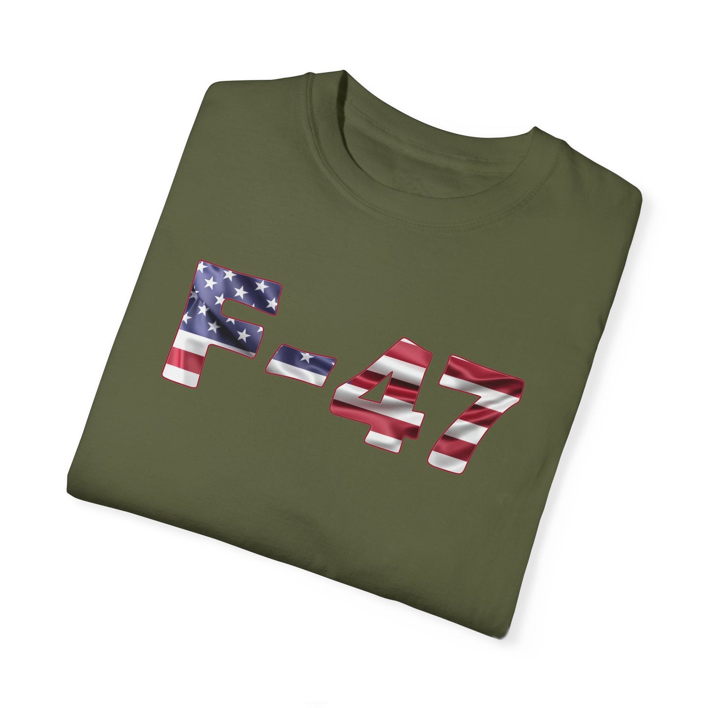 F-47 American Flag Unisex Garment-Dyed T-Shirt