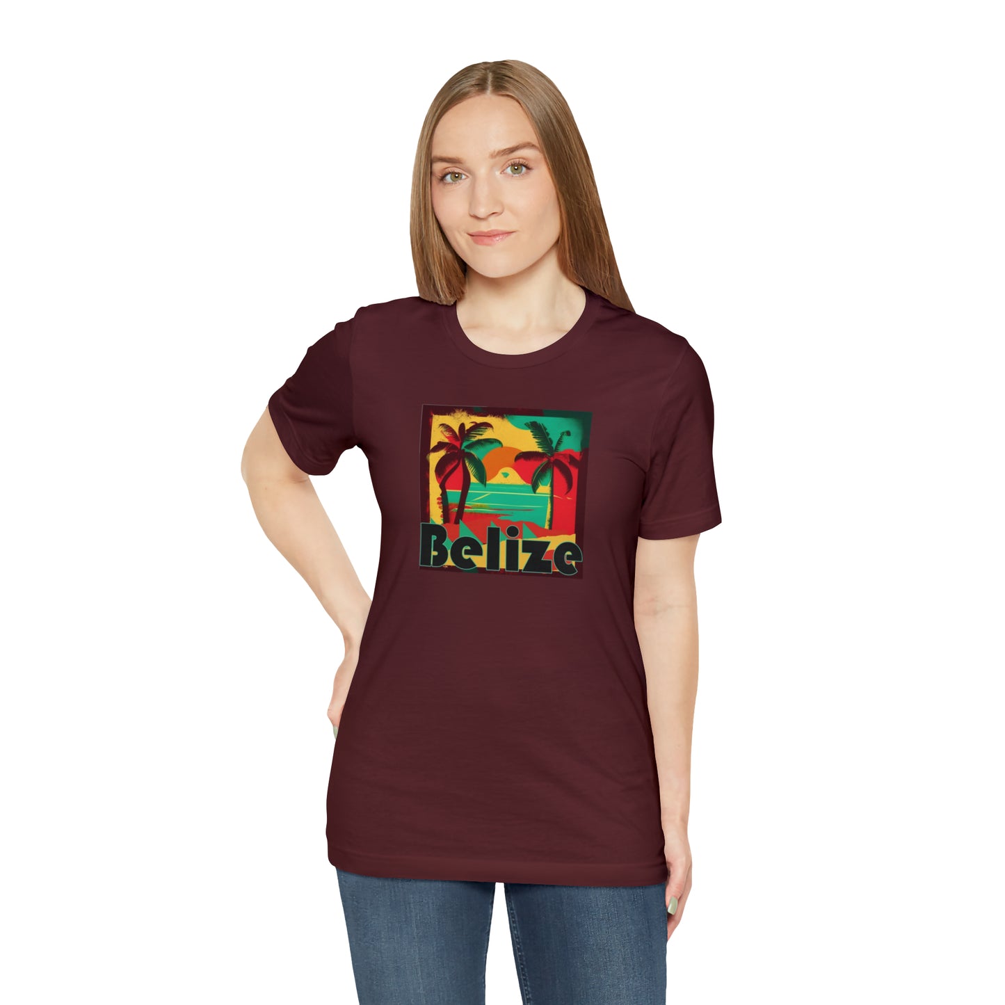 Retro Belize Unisex Jersey Short Sleeve Tee