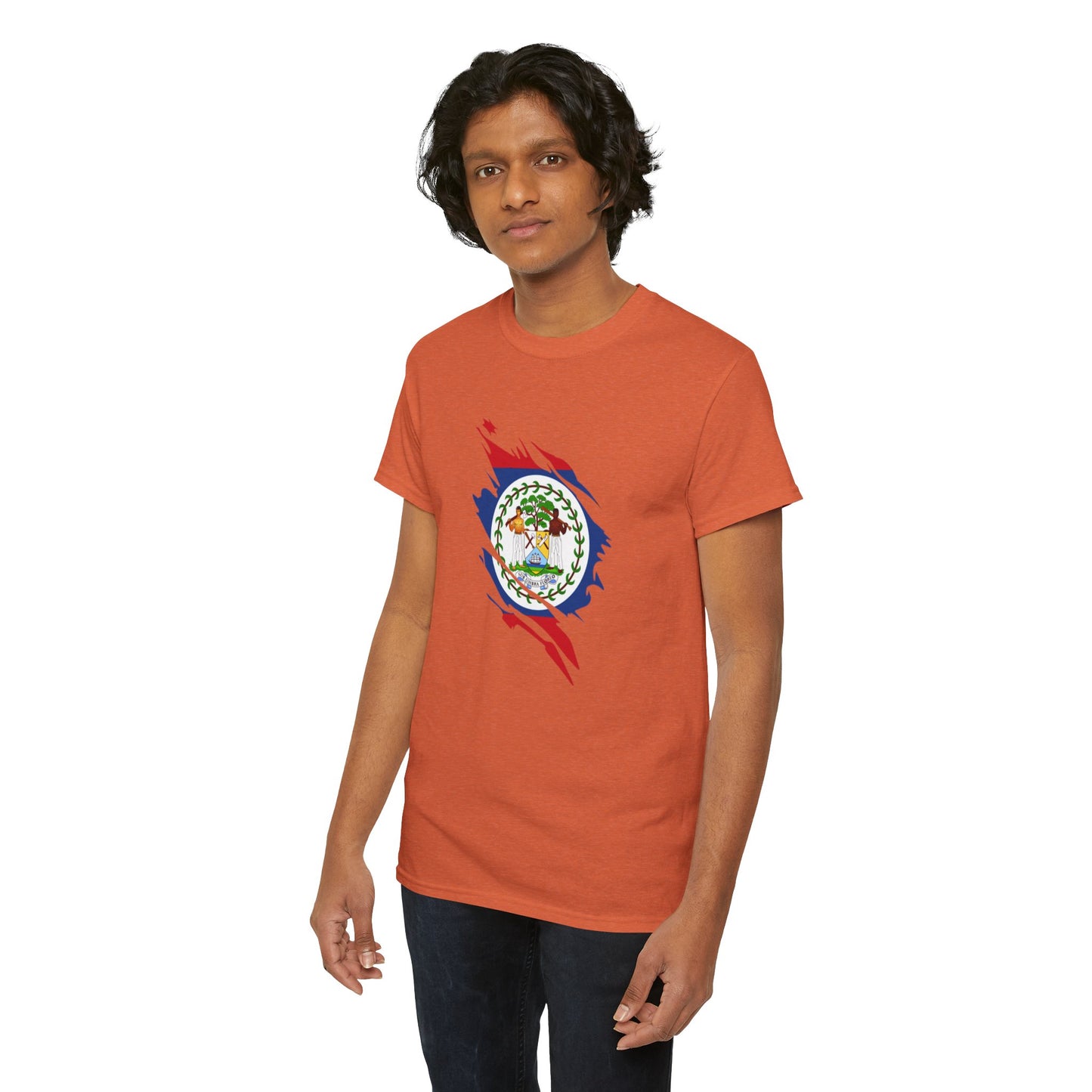 Belize Flag Unisex Heavy Cotton Tee