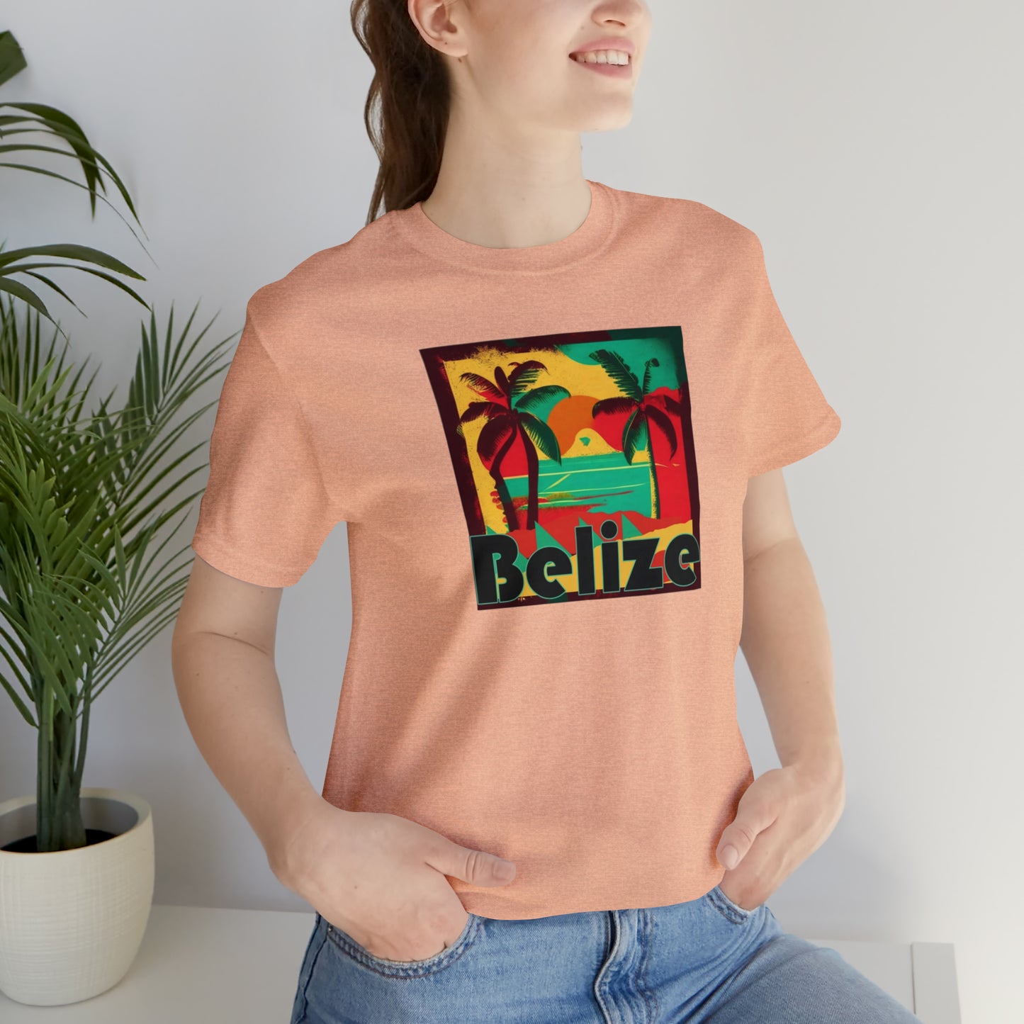 Retro Belize Unisex Jersey Short Sleeve Tee
