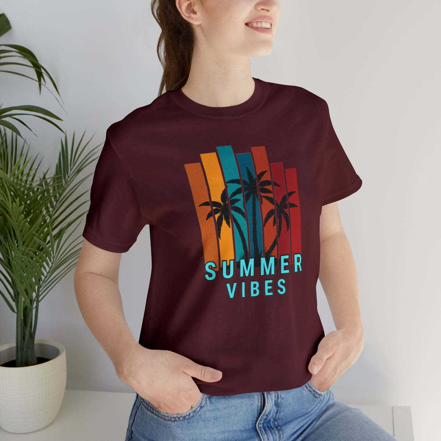 Summer time Jersey Short Sleeve Tee