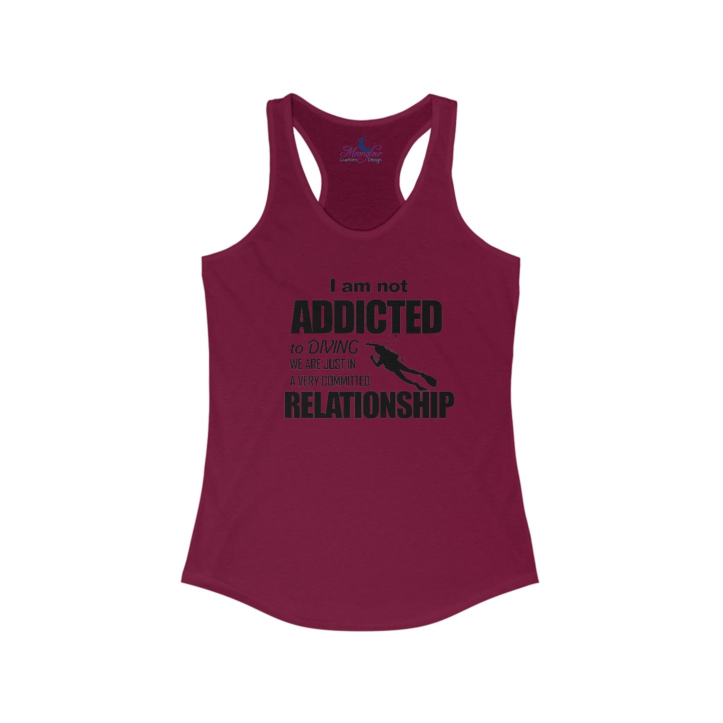 Addicted to diving Racerback Tank