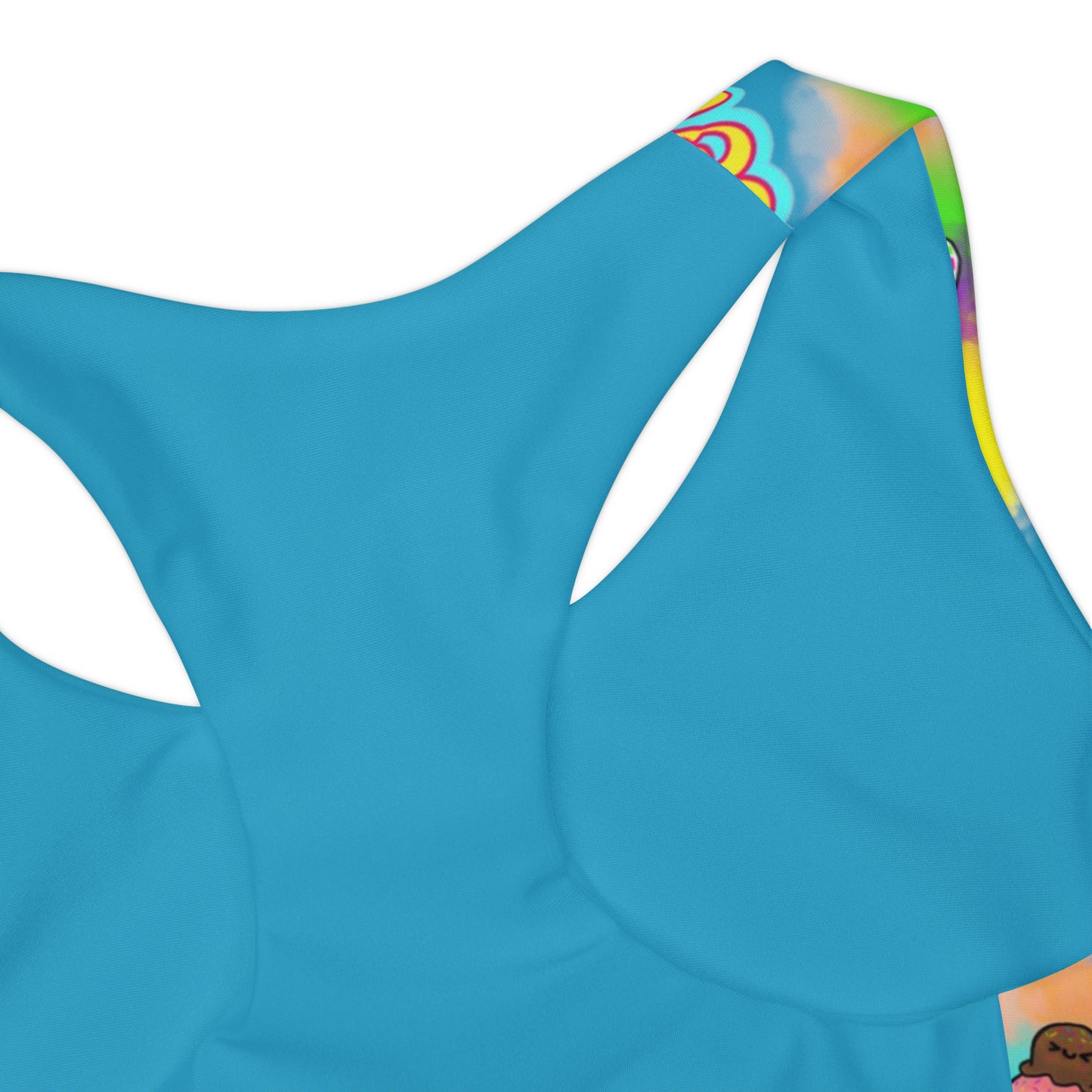 Girls Summer Vibes Two Piece Swimsuit (AOP) Aqua