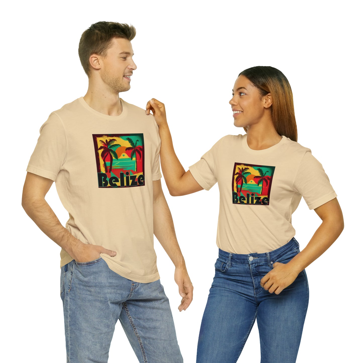 Retro Belize Unisex Jersey Short Sleeve Tee