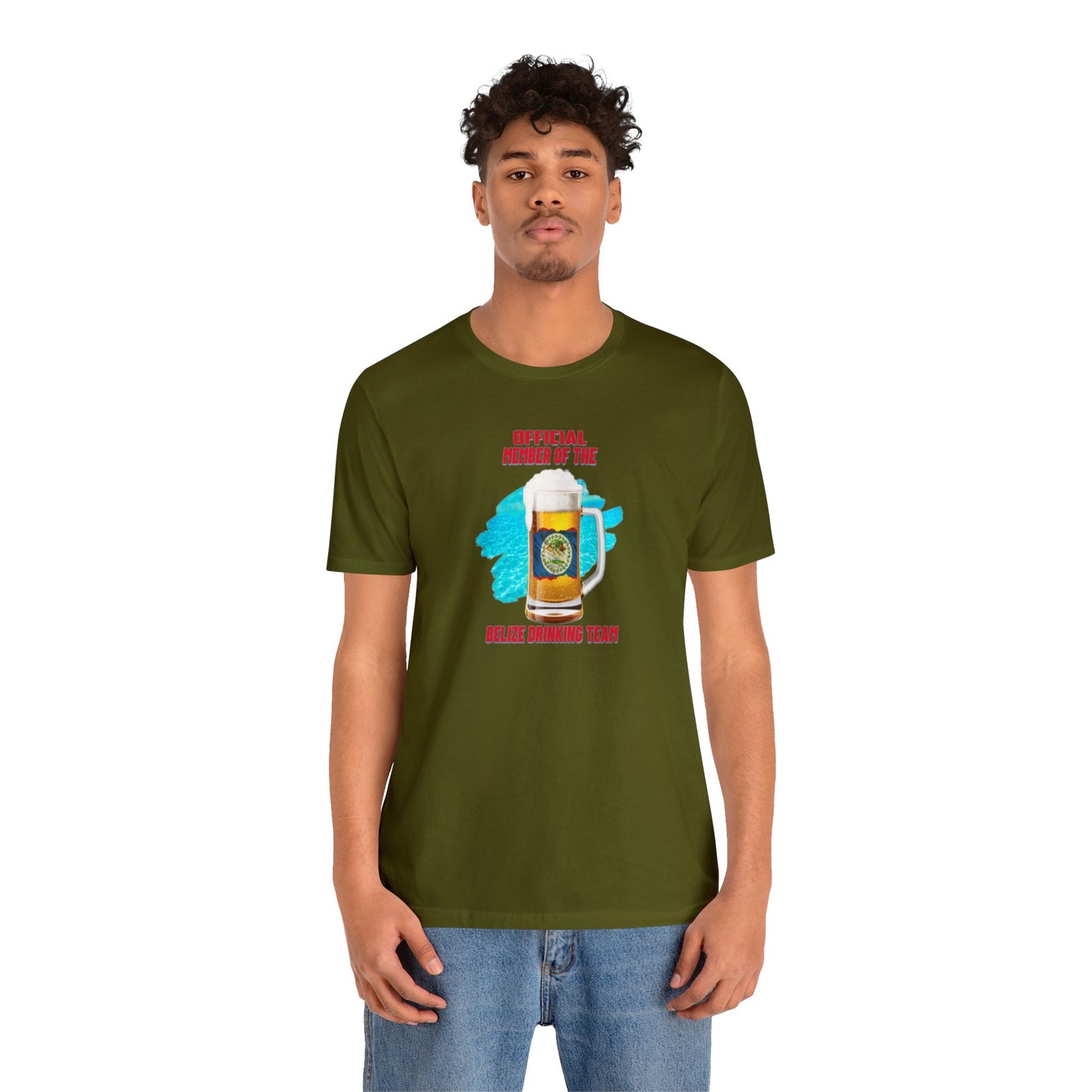 Belize Drinking Team Unisex Jersey Short Sleeve Tee
