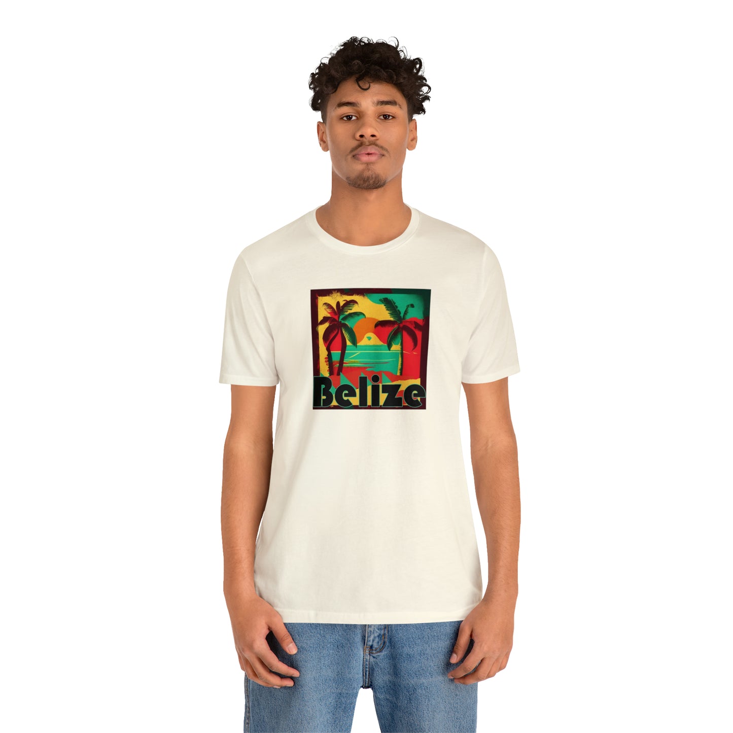 Retro Belize Unisex Jersey Short Sleeve Tee