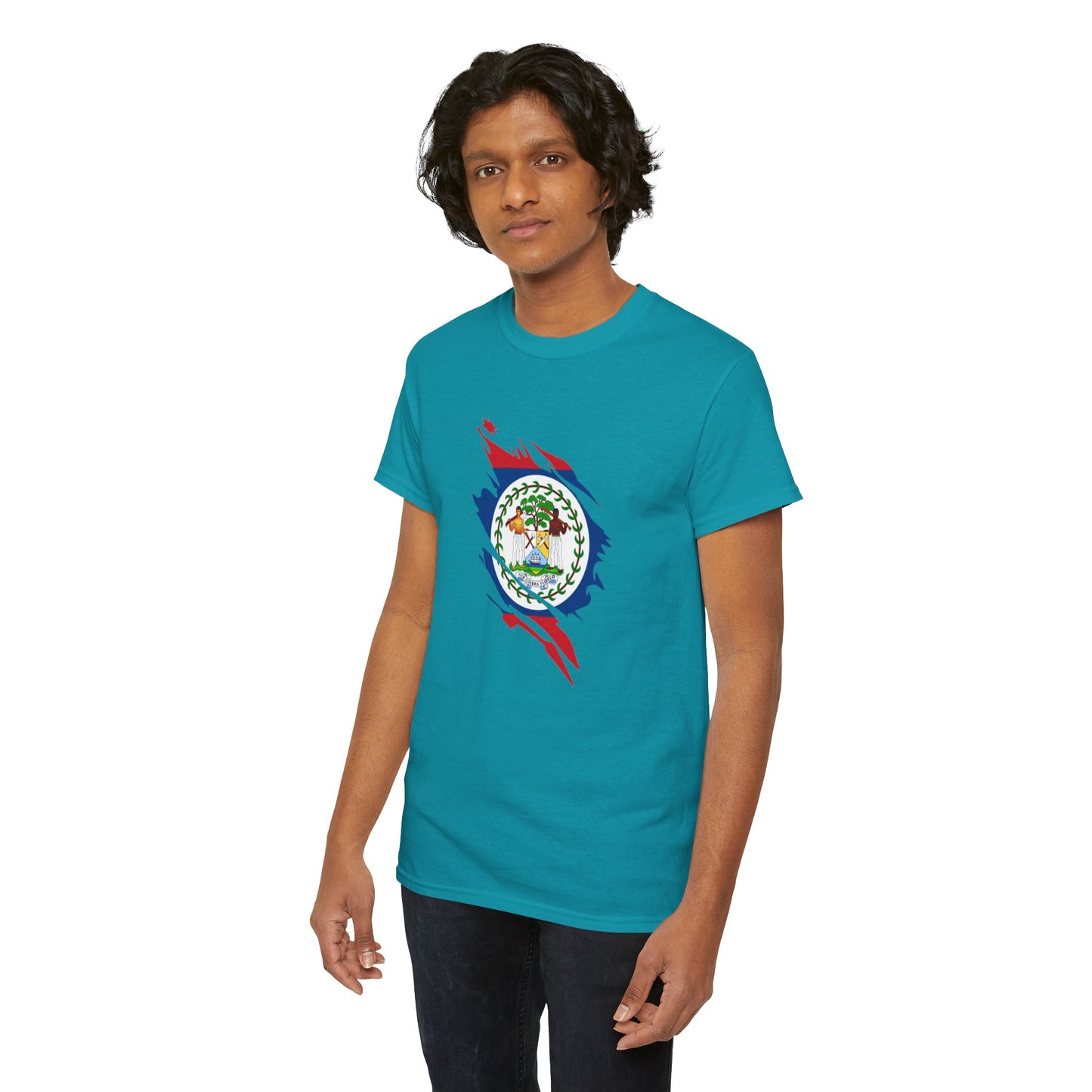 Belize Flag Unisex Heavy Cotton Tee