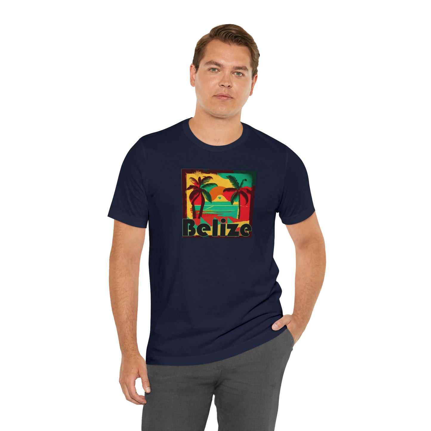 Retro Belize Unisex Jersey Short Sleeve Tee