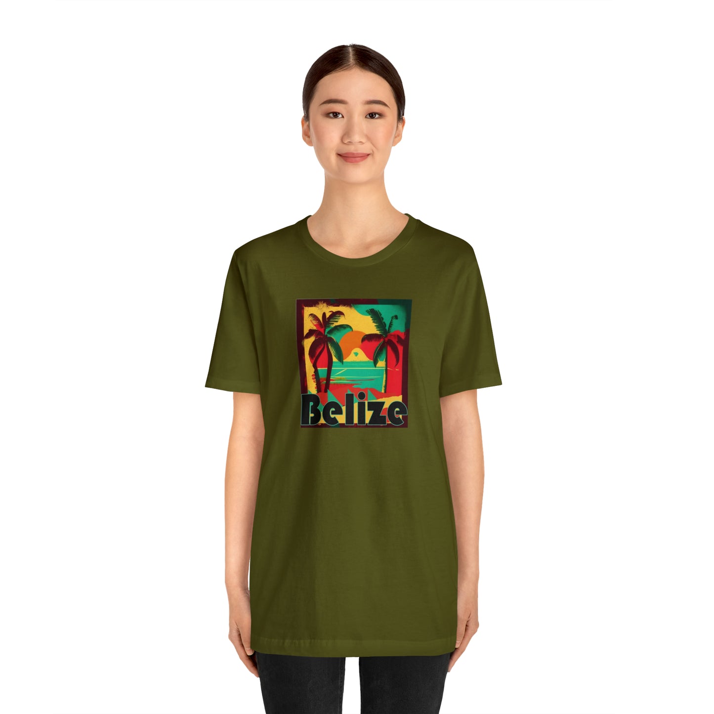 Retro Belize Unisex Jersey Short Sleeve Tee