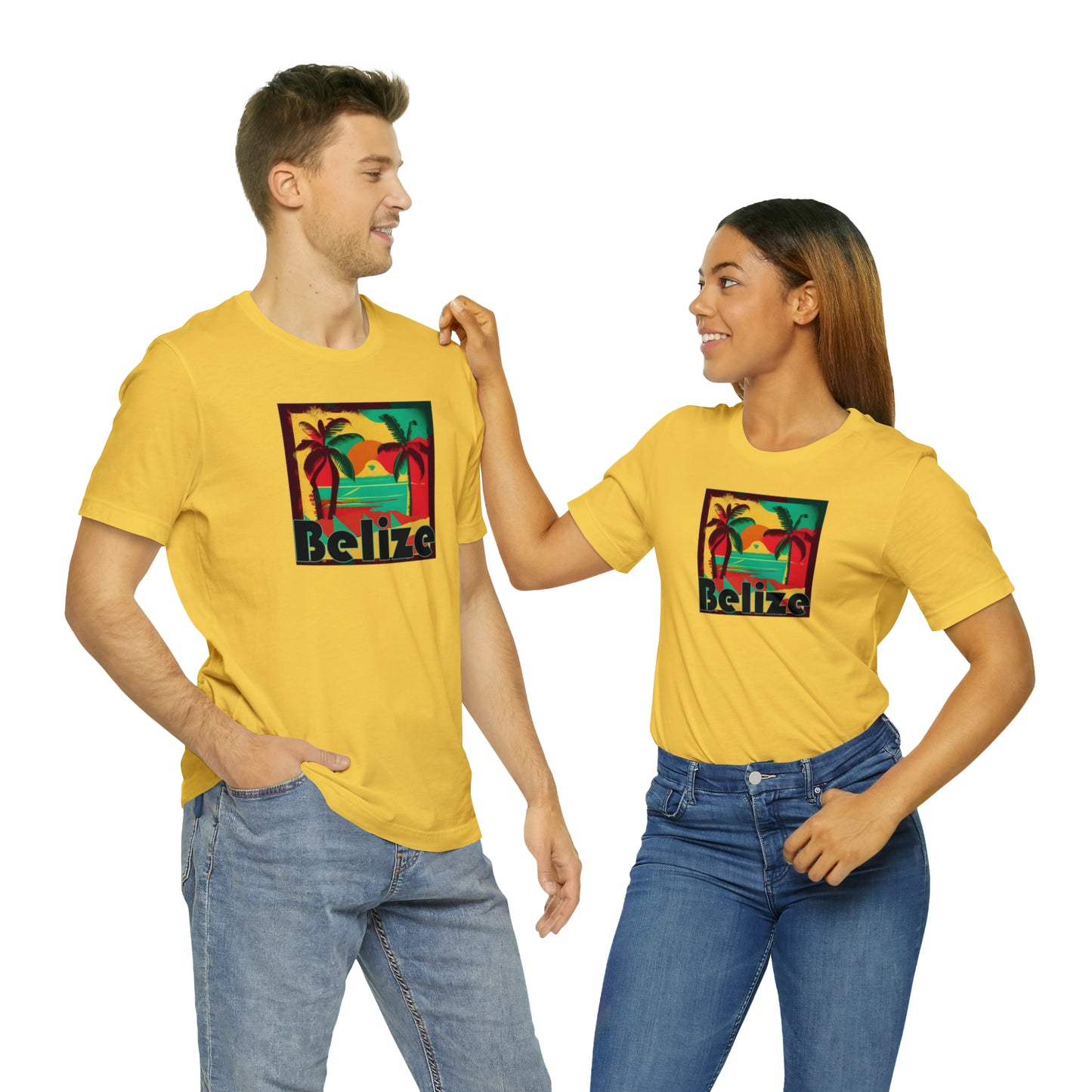 Retro Belize Unisex Jersey Short Sleeve Tee