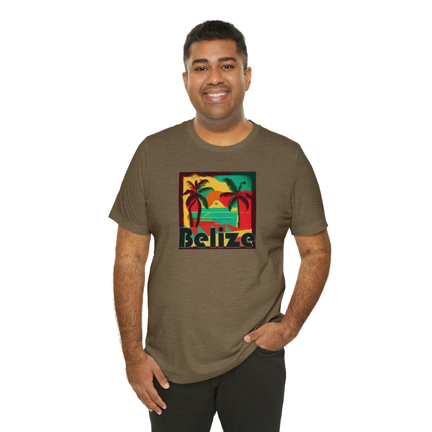 Retro Belize Unisex Jersey Short Sleeve Tee