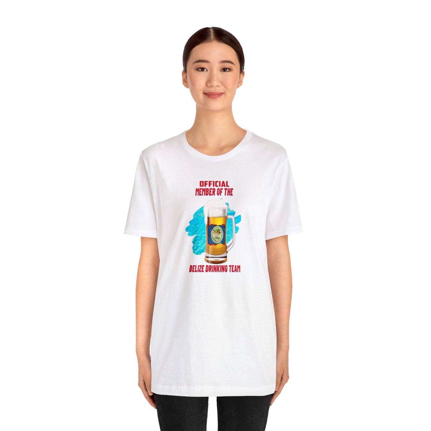 Belize Drinking Team Unisex Jersey Short Sleeve Tee