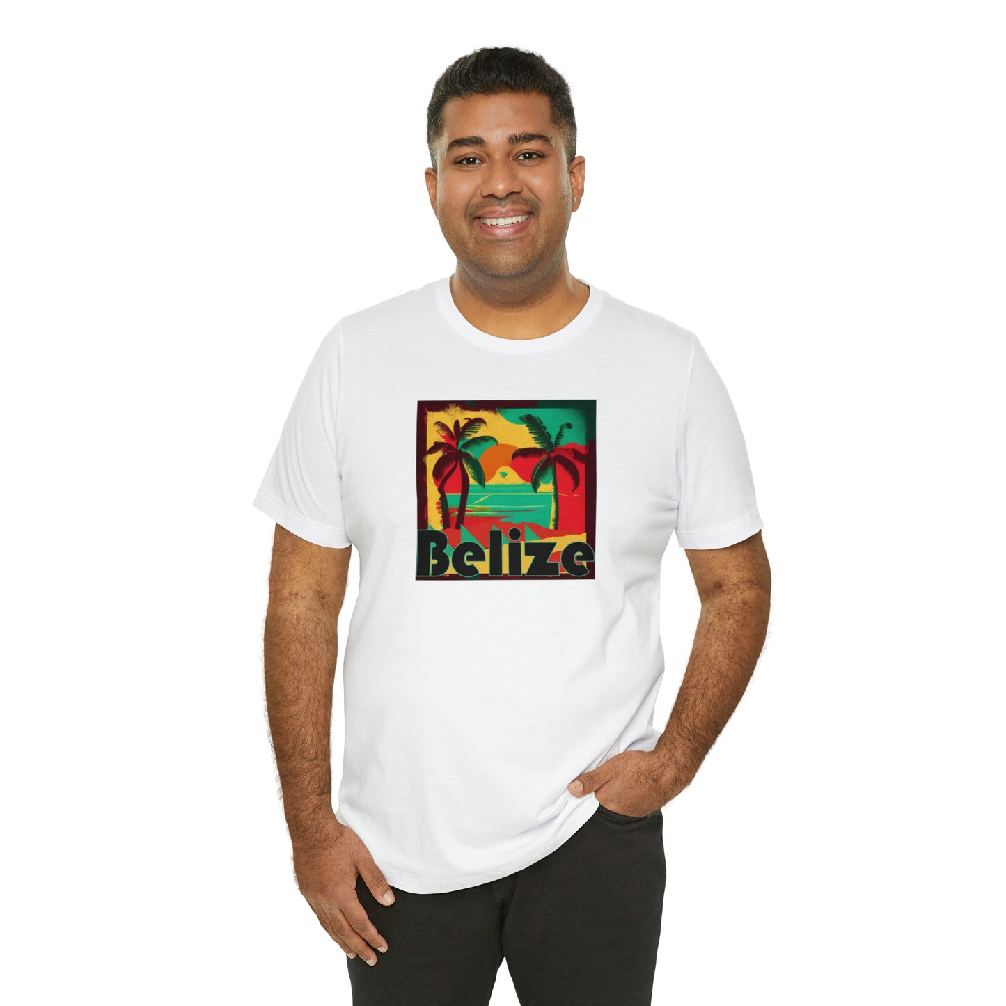 Retro Belize Unisex Jersey Short Sleeve Tee