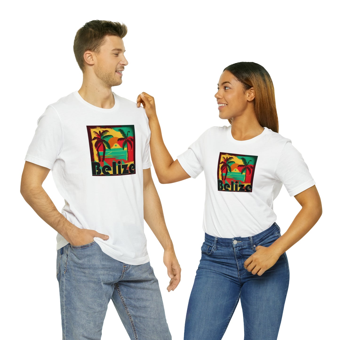 Retro Belize Unisex Jersey Short Sleeve Tee