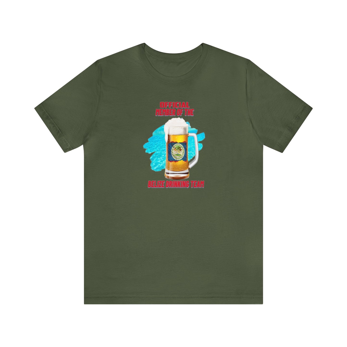 Belize Drinking Team Unisex Jersey Short Sleeve Tee