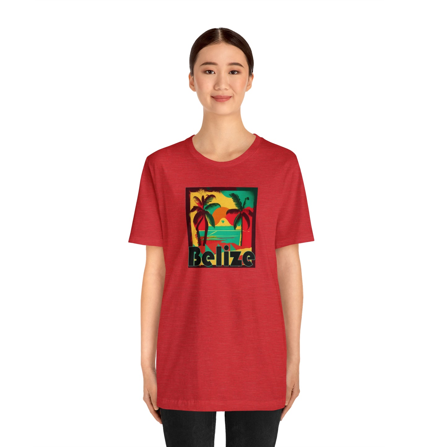 Retro Belize Unisex Jersey Short Sleeve Tee