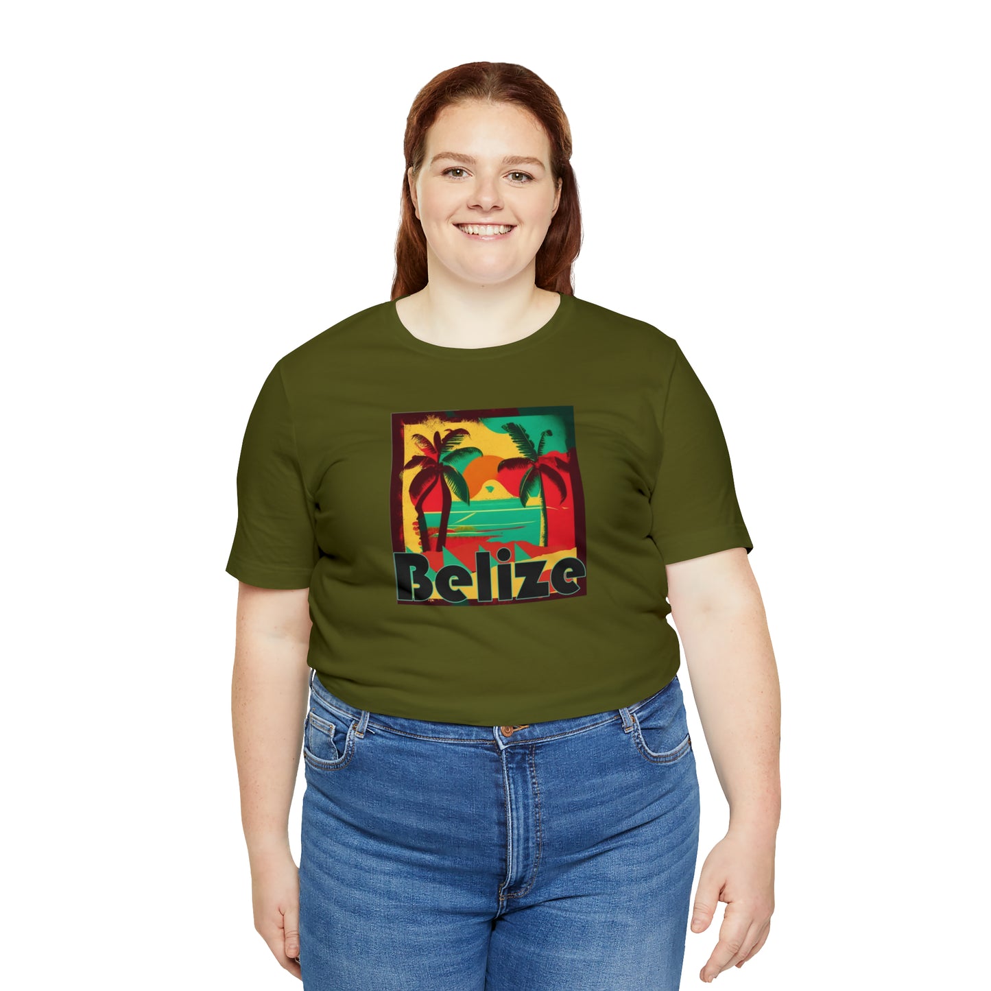 Retro Belize Unisex Jersey Short Sleeve Tee