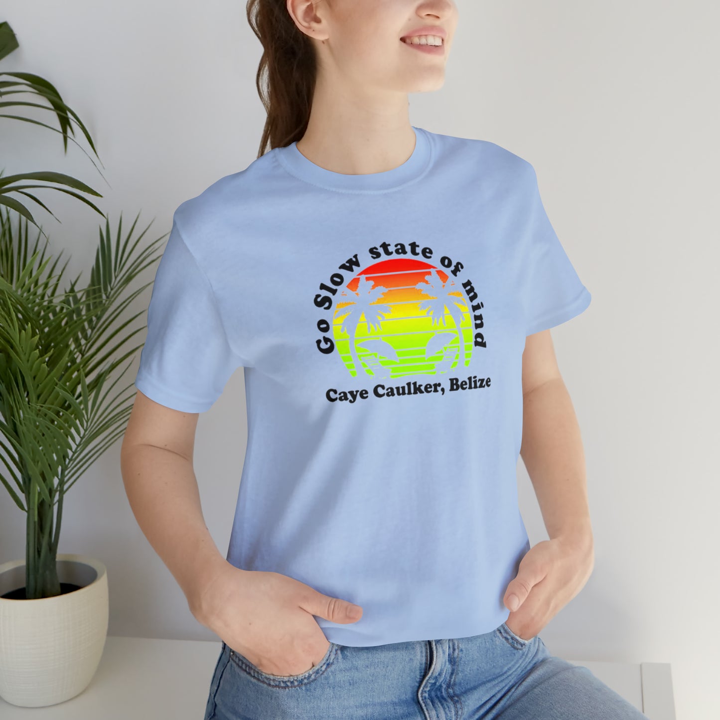 Unisex Go Slow State of mind Short Sleeve Tee