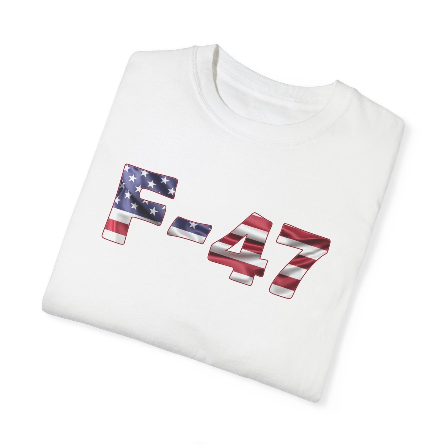 F-47 American Flag Unisex Garment-Dyed T-Shirt