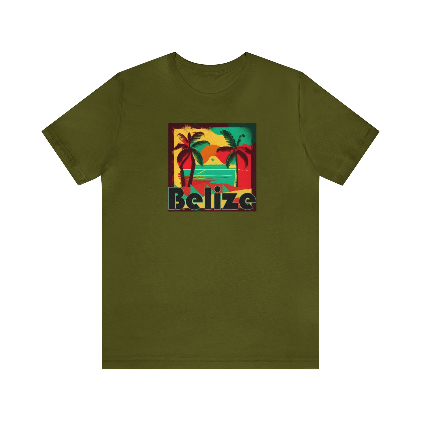 Retro Belize Unisex Jersey Short Sleeve Tee