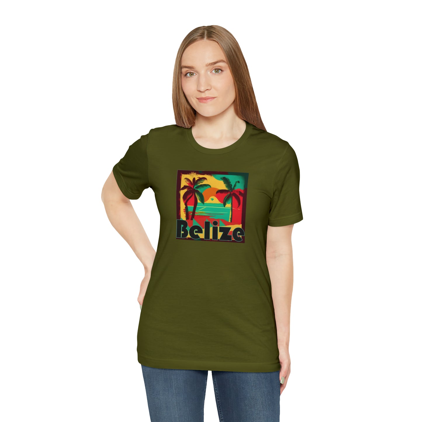 Retro Belize Unisex Jersey Short Sleeve Tee