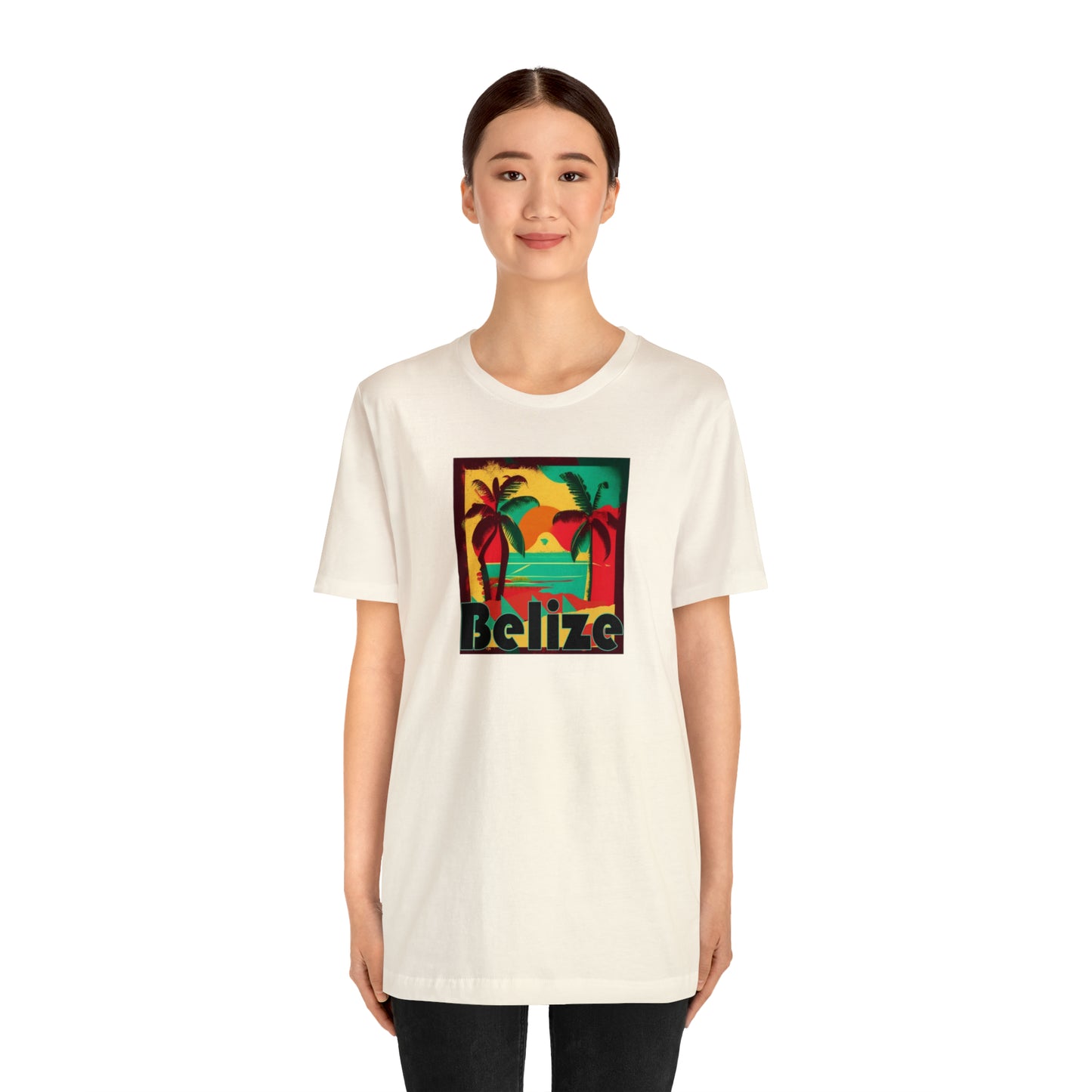 Retro Belize Unisex Jersey Short Sleeve Tee