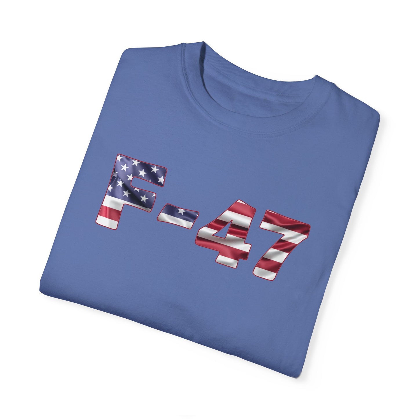 F-47 American Flag Unisex Garment-Dyed T-Shirt
