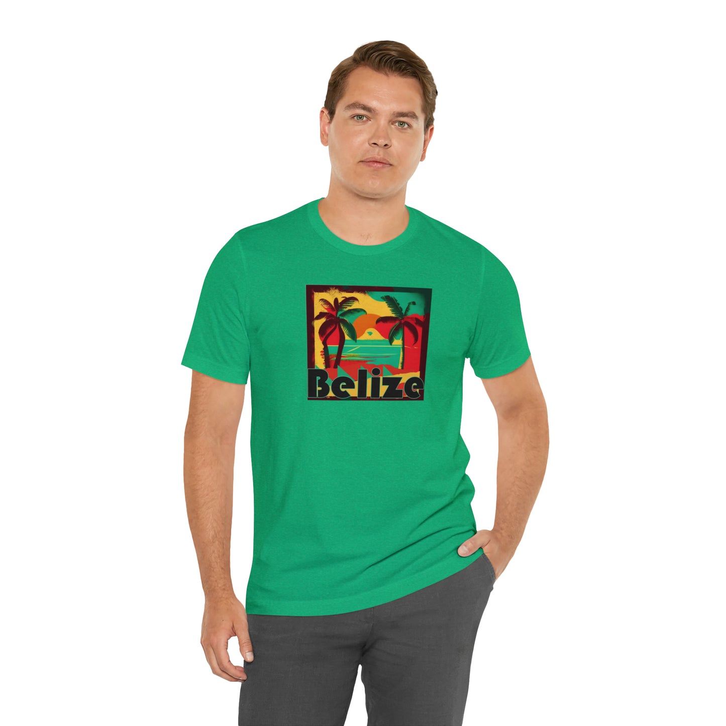 Retro Belize Unisex Jersey Short Sleeve Tee