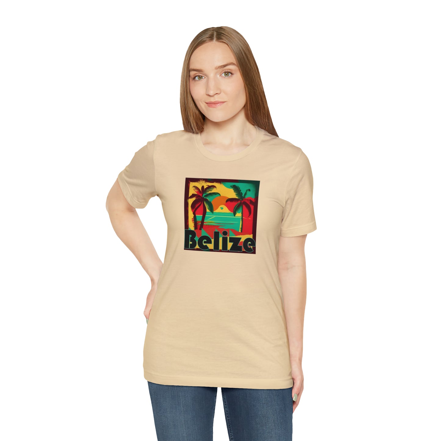 Retro Belize Unisex Jersey Short Sleeve Tee