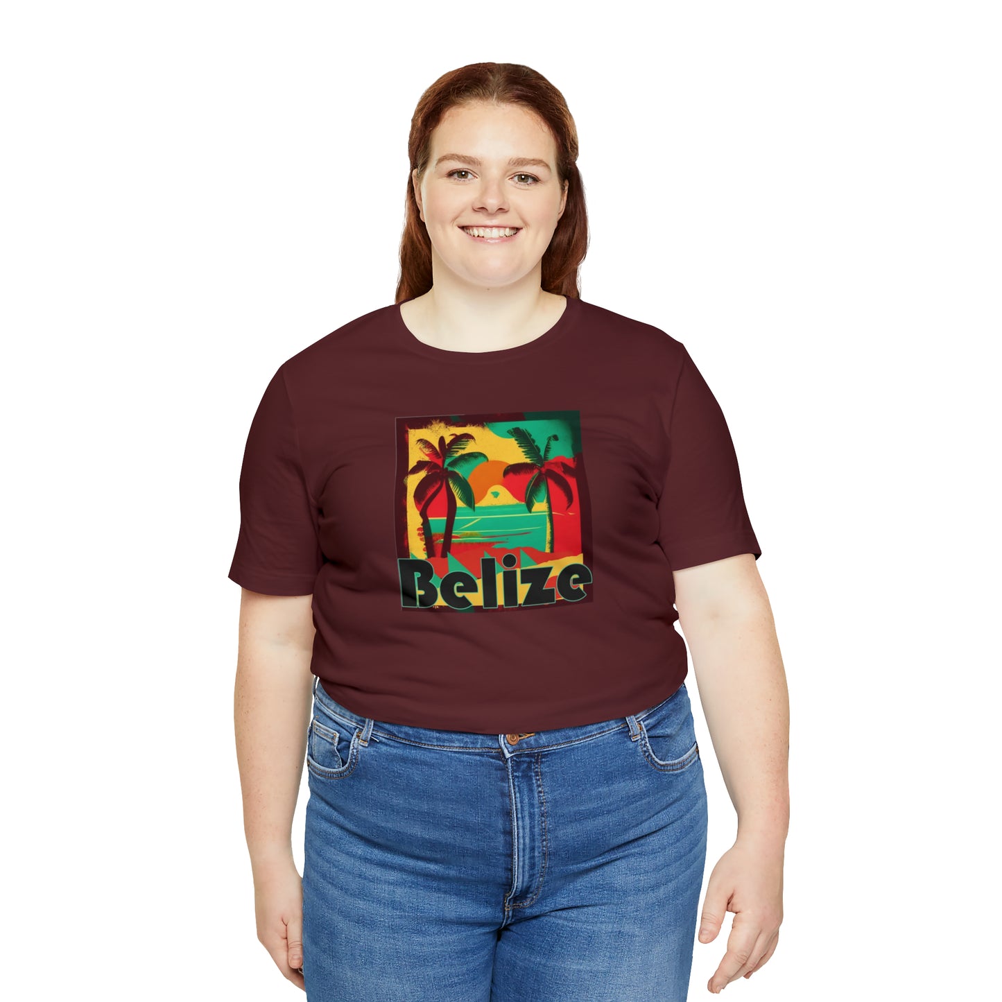 Retro Belize Unisex Jersey Short Sleeve Tee