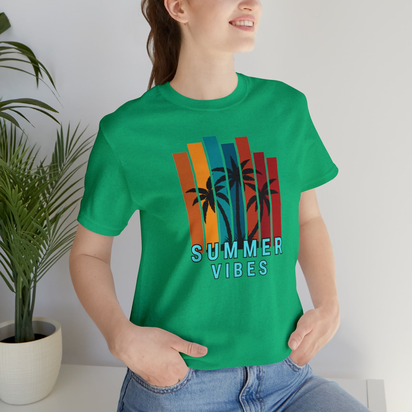 Summer time Jersey Short Sleeve Tee