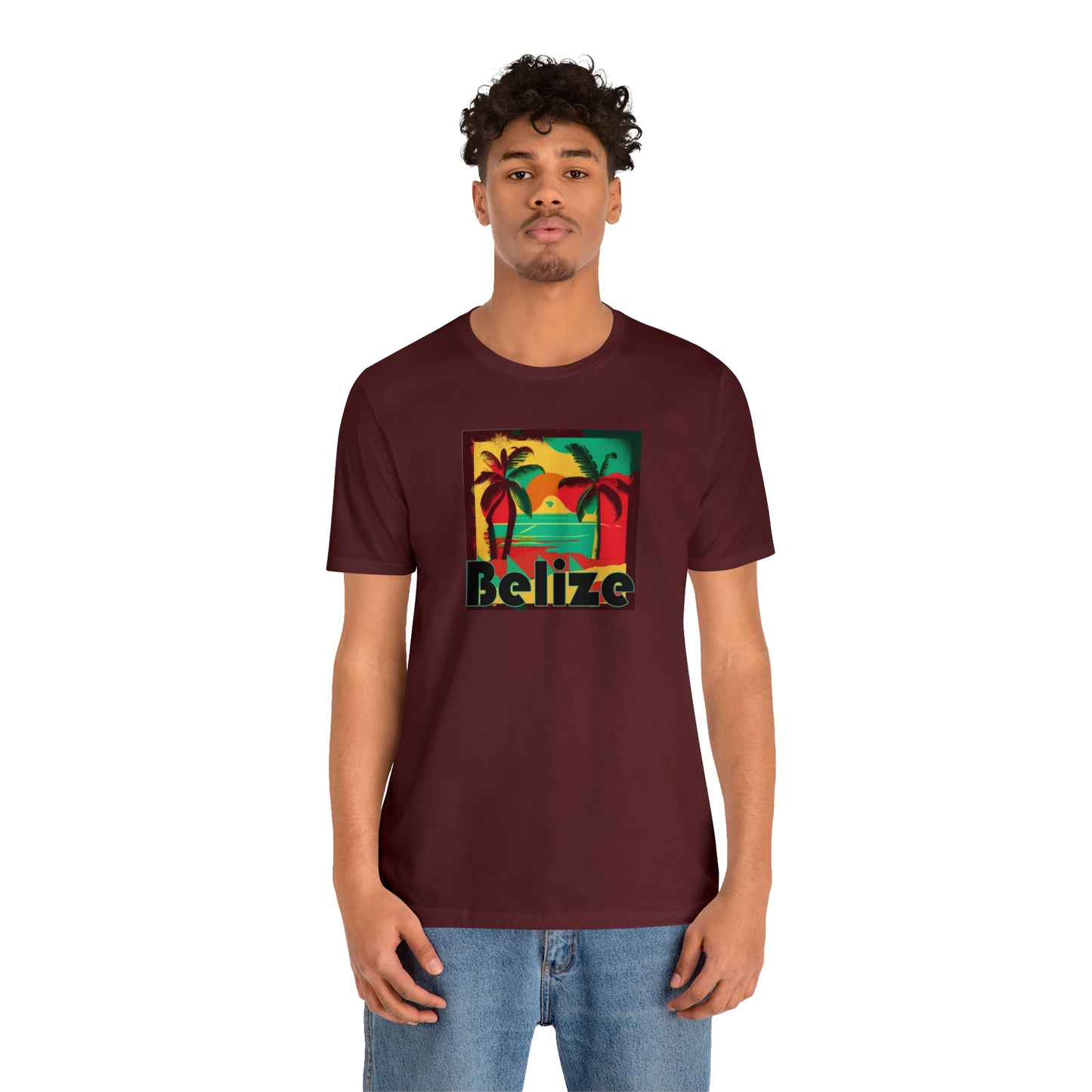 Retro Belize Unisex Jersey Short Sleeve Tee