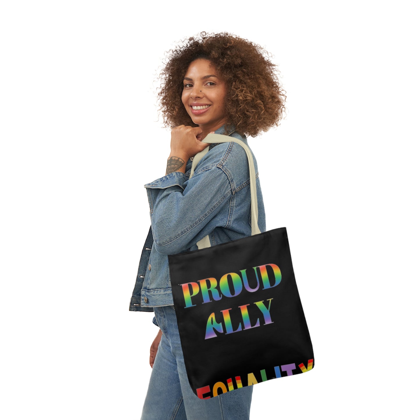 Proud Ally Canvas Tote Bag, 5-Color Straps