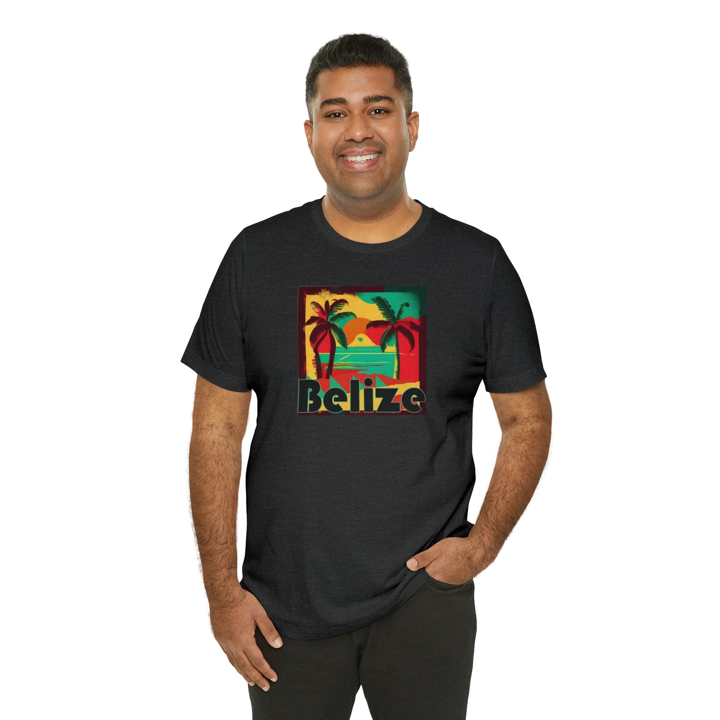 Retro Belize Unisex Jersey Short Sleeve Tee